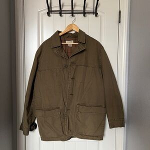 J. Crew Vintage Barn Mechanic Field Coat Olive Green/Brown
